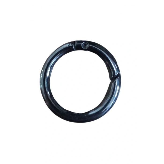 Çanta Halkası Yuvarlak 3 Cm Siyah