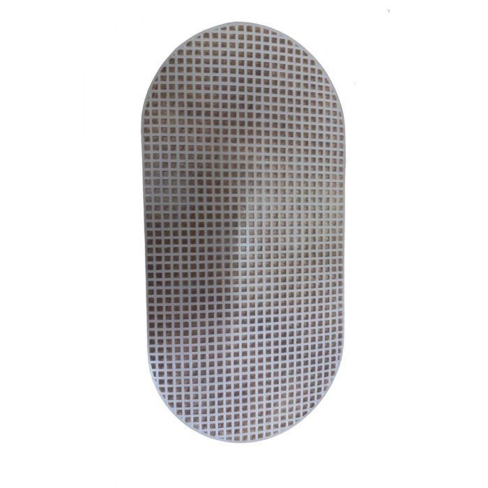 Çanta Kanvası Oval 30x15 Cm Beyaz