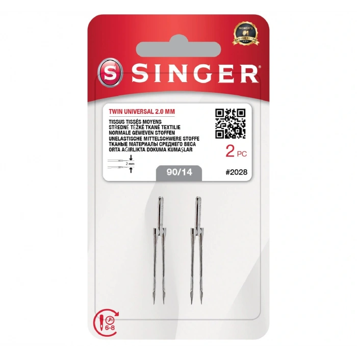 Çift İğne 2mm. (2li Blister/14 No.)