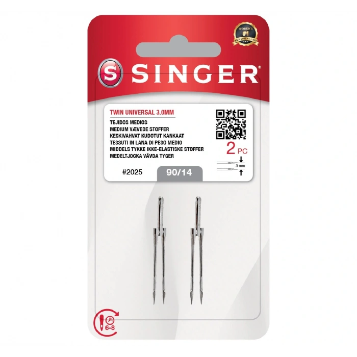 Çift İğne 3mm. (2li Blister/14 No.)