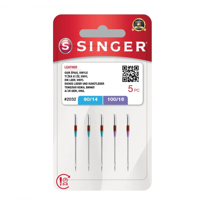 Deri İğnesi Karışık (5li Blister)(3x14, 2x16 No.)