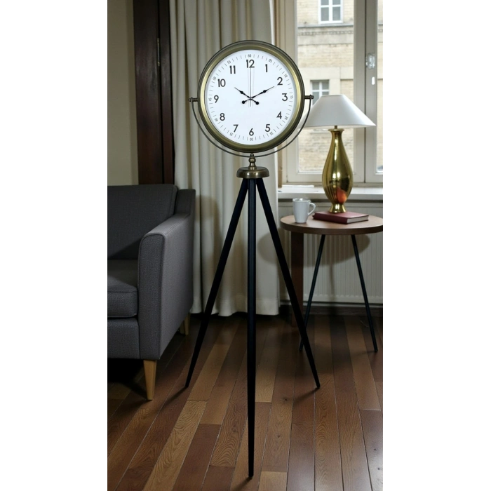 Klasik Eskitme Tripod Ayaklı Saat