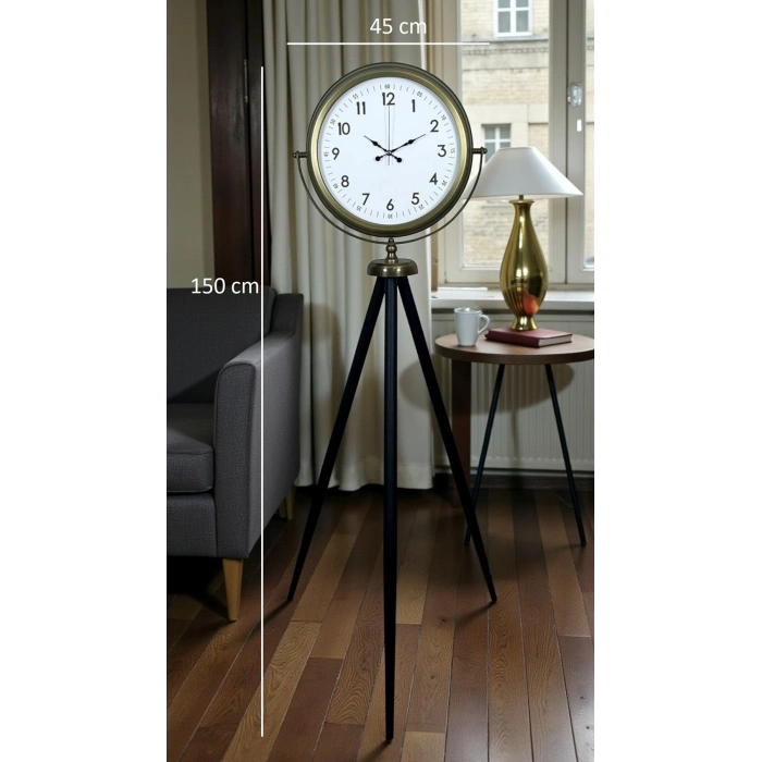Klasik Eskitme Tripod Ayaklı Saat