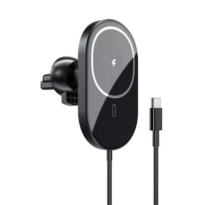 Leyloş® 15w Mıknatıslı Takılabilen Hızlı Şarj Tüm Cihaz Ve Araçlara Uyumlu Araç İçi Şarj Cihazı