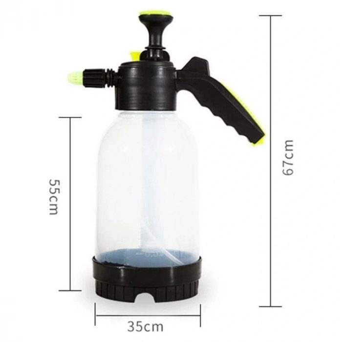Leyloş 2 Başlıklı Oto Köpük, Su Püskürtme Ve Bitki Bakım Sulama Aleti Oto Yıkama Spreyi 2 Litre