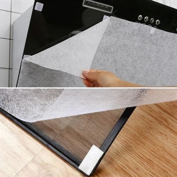 Leyloş 2li Yağ Emici Duman Önleyici Pratik Mutfak Davlumbaz Koruyucu Dayanıklı Yedek Filtre 45x90cm