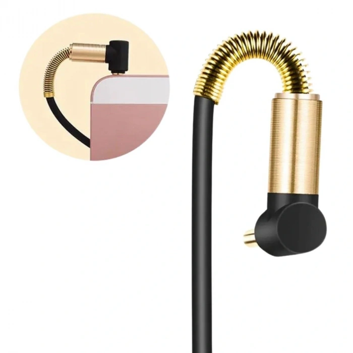 Leyloş  3.5mm Aux Kablosu Jak Erkek Erkek L Tipi 1 Metre Ses Aktarım Kablosu