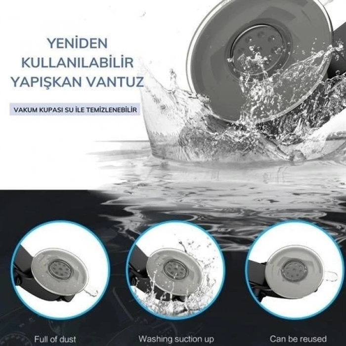 Leyloş 360 Derece Dönen Torpido Üstü Uzunluk Ayarlamalı Vantuzlu Teleskopik Araç Telefon Tutucu