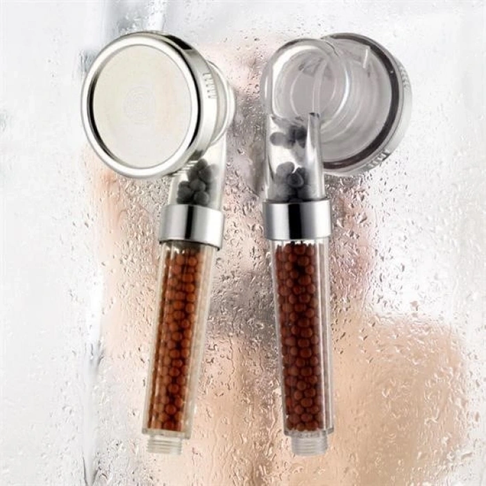 Leyloş %50 Su Tasarruflu Ve Arıtmalı Doğal Taşlı Banyo El Duş Başlığı