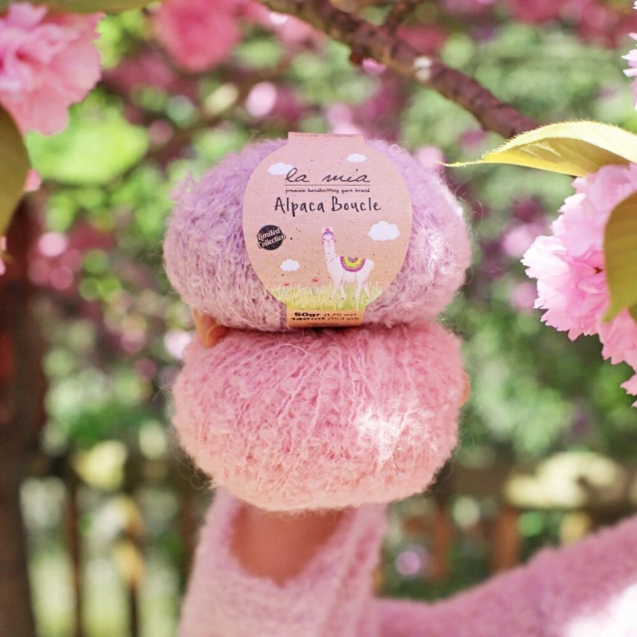 Leyloş Alpaca Boucle 50 Gr Mavi El Örgü İpi - L339 - 34390