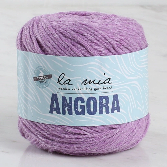 Leyloş Angora 50gr Mor El Örgü İpi - L127 - 33801