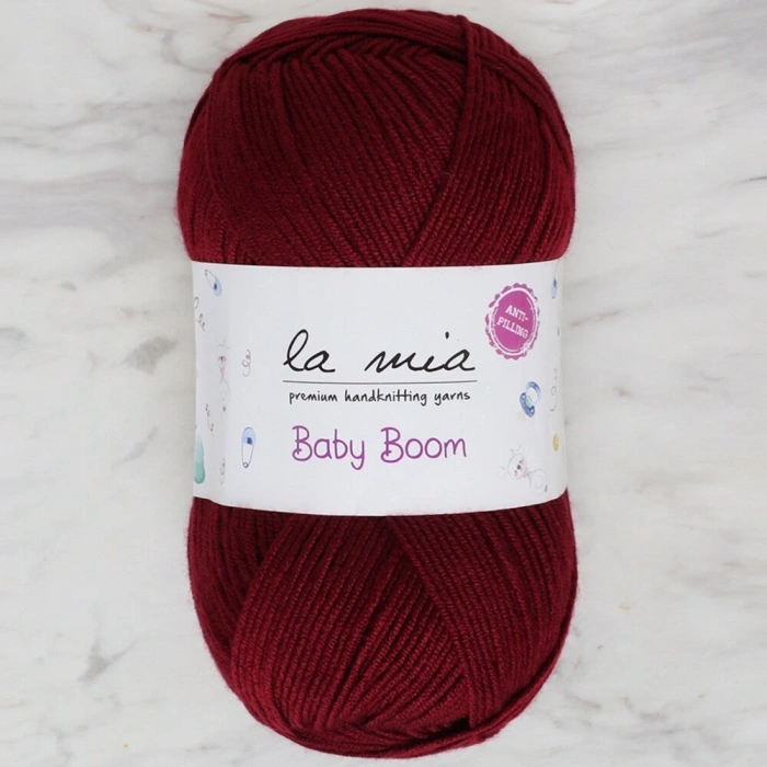 Leyloş Baby Boom Bordo El Örgü İpi - 110 - 34453
