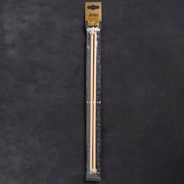 Leyloş Bambus 5,5mm 35cm Bambu Örgü Şişi - 500-7