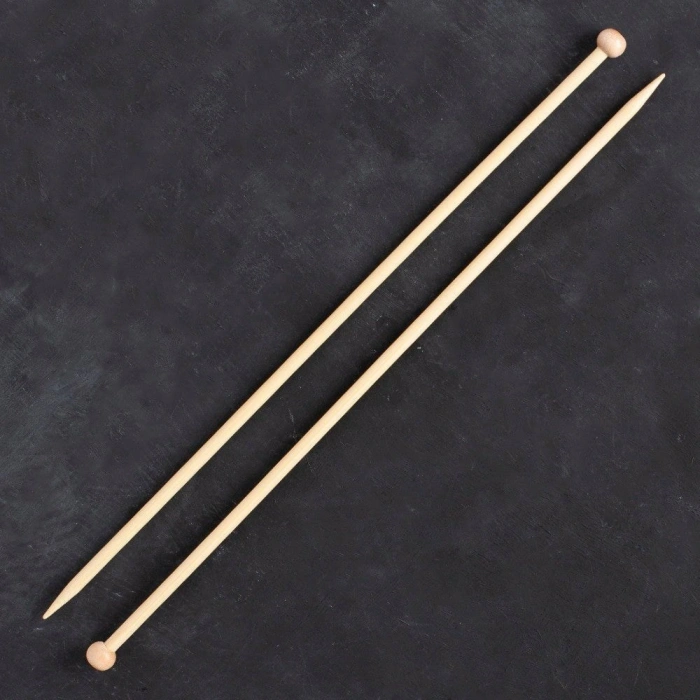 Leyloş Bambus 6mm 35cm Bambu Örgü Şişi - 500-7