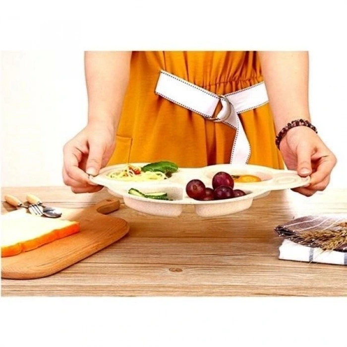 Leyloş Bebekler İçin Araba Şeklinde Sevimli Mama Tabağı Çocuk Tabldot