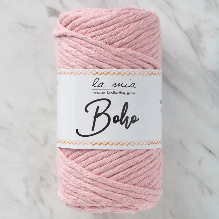 Leyloş Boho Açık Pembe Büküm Makrome İpi - L185 - 33998