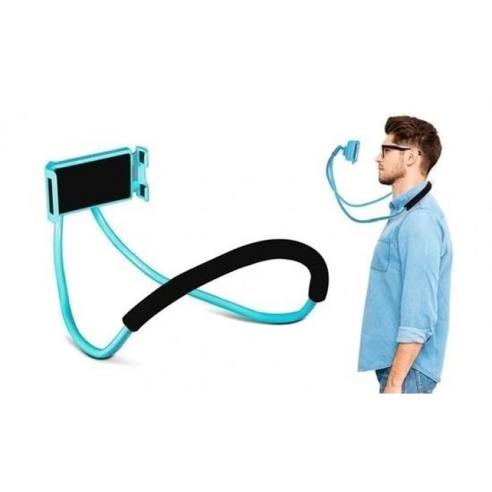 Leyloş Boyuna Asılan Ergonomik 360 Derece Cep Telefonu Tutucu Stand