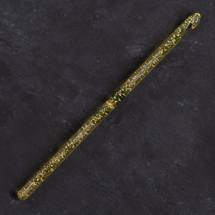 Leyloş Champagner 6mm 15cm Plastik Simli Yün Tığ - 4