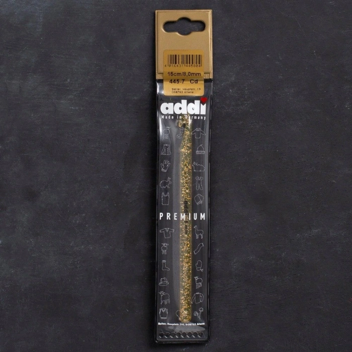 Leyloş Champagner 8mm 15cm Plastik Simli Yün Tığ - 4