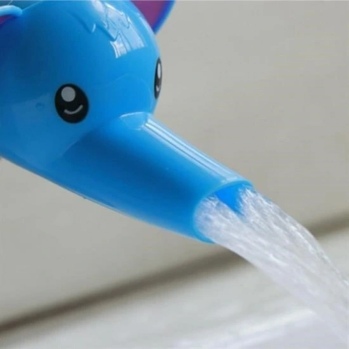 Leyloş Çocuklar İçin Eğitici Ve Güvenli Musluk Uzatıcı Genişletici Başlık Aparatı Fil Figürlü