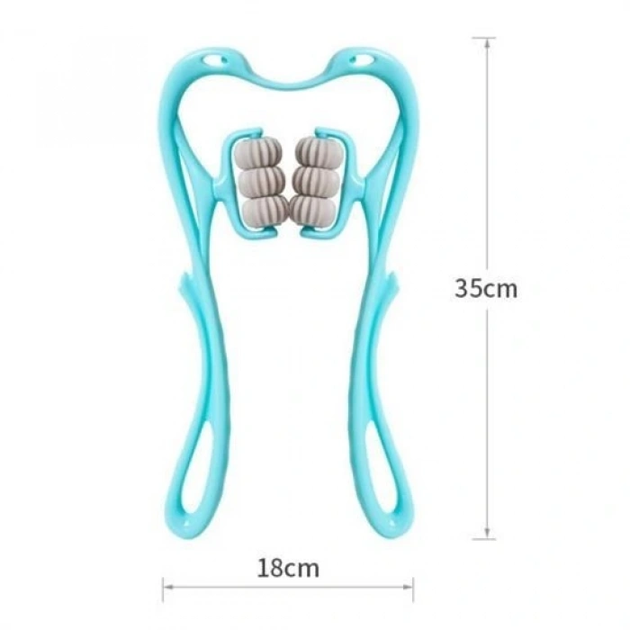 Leyloş Çok Fonksiyonlu Manuel Altı Tekerlekli Boyun Masaj Aleti