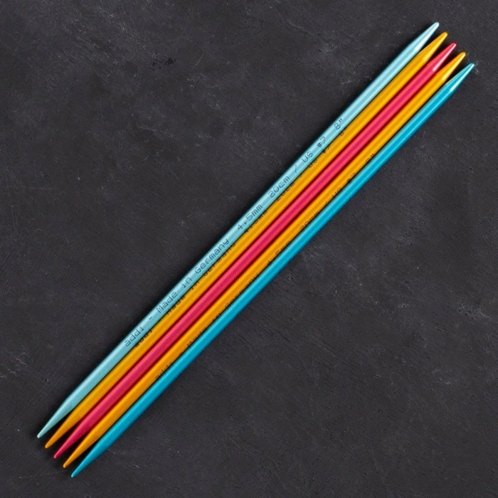 Leyloş Colibri 4,5mm 20cm Renkli Çorap Şişi - 204-7