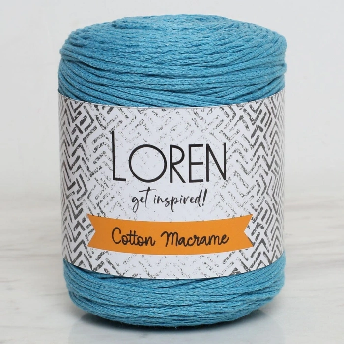 Leyloş Cotton Macrame Turkuaz - R087 - 34376