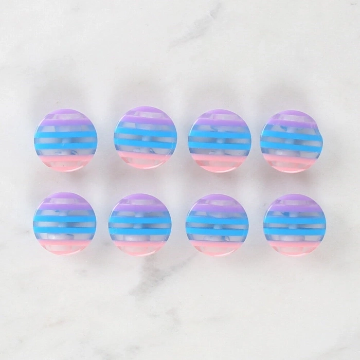 Leyloş Crafts 8li Desenli Düğme - 1091