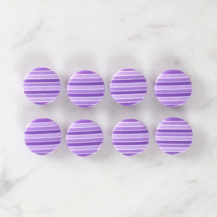 Leyloş Crafts 8li Desenli Düğme - 1100