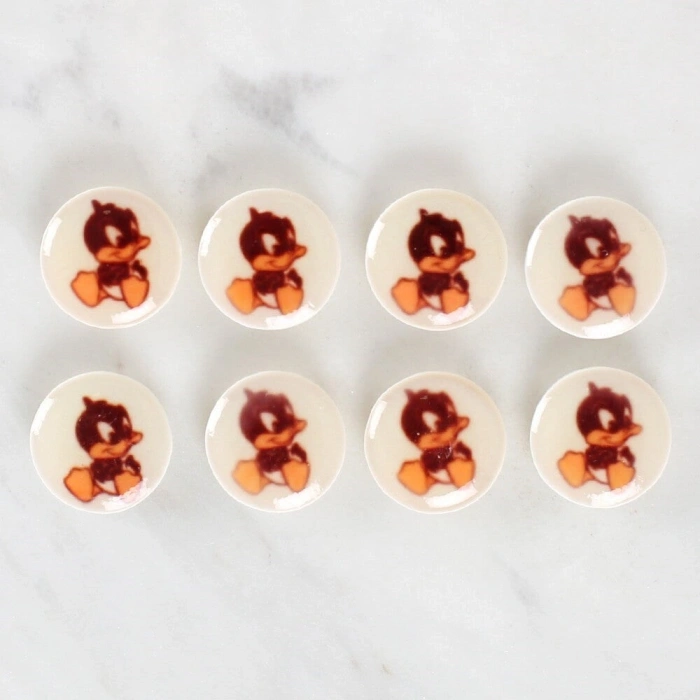 Leyloş Crafts 8li Ördek Düğme - 1201