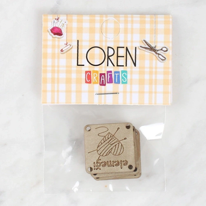 Leyloş Crafts Elemeği Deri Arma 5 Adet - 1569