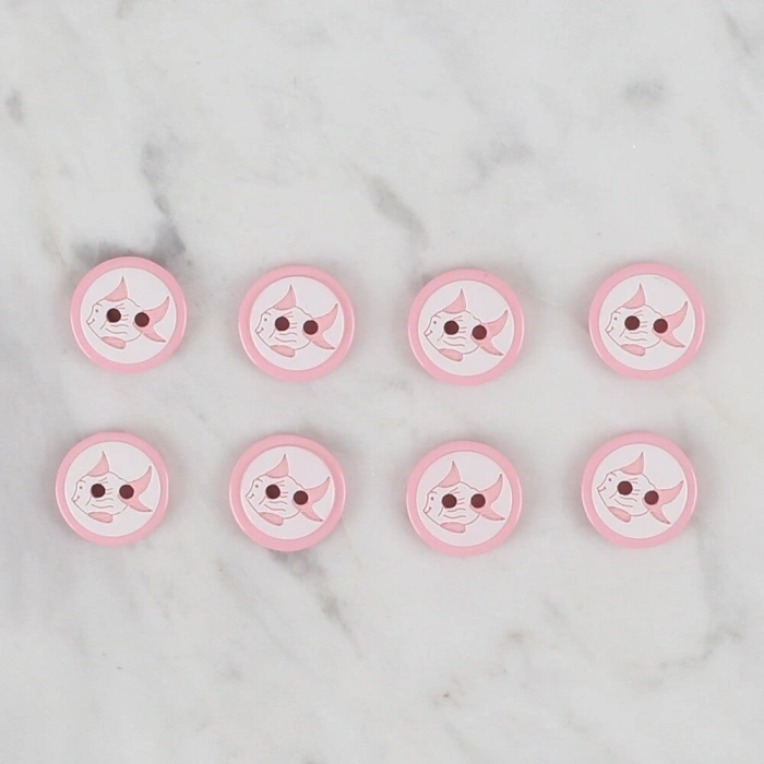 Leyloş Crafts Pembe 8 Li Balık Düğme - 570