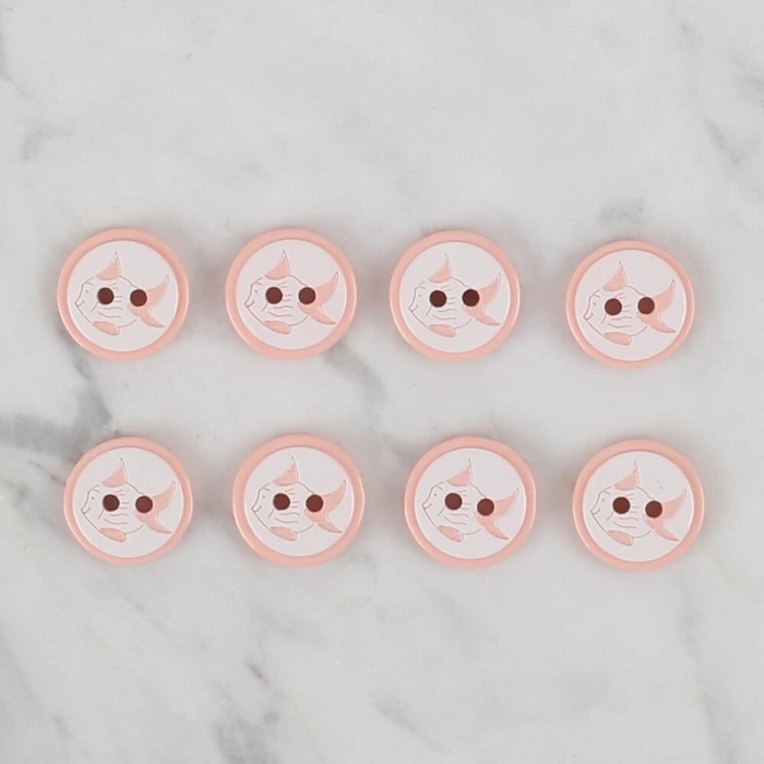 Leyloş Crafts Somon 8 Li Balık Düğme - 569