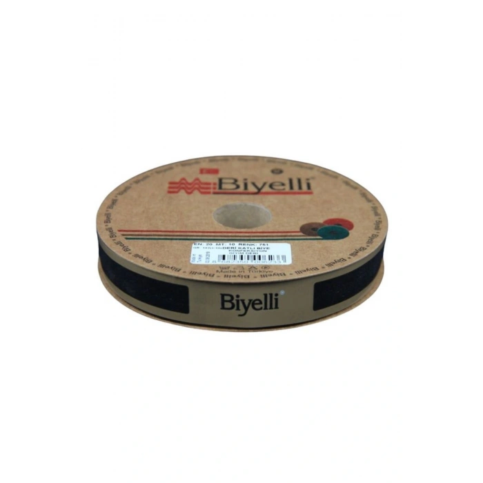 Leyloş Deri Katlı 751 Siyah 2 Cm 25 Metre %100 Polyester