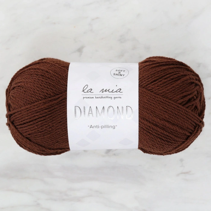 Leyloş Diamond Koyu Kahverengi El Örgü İpi - L158 - 33732