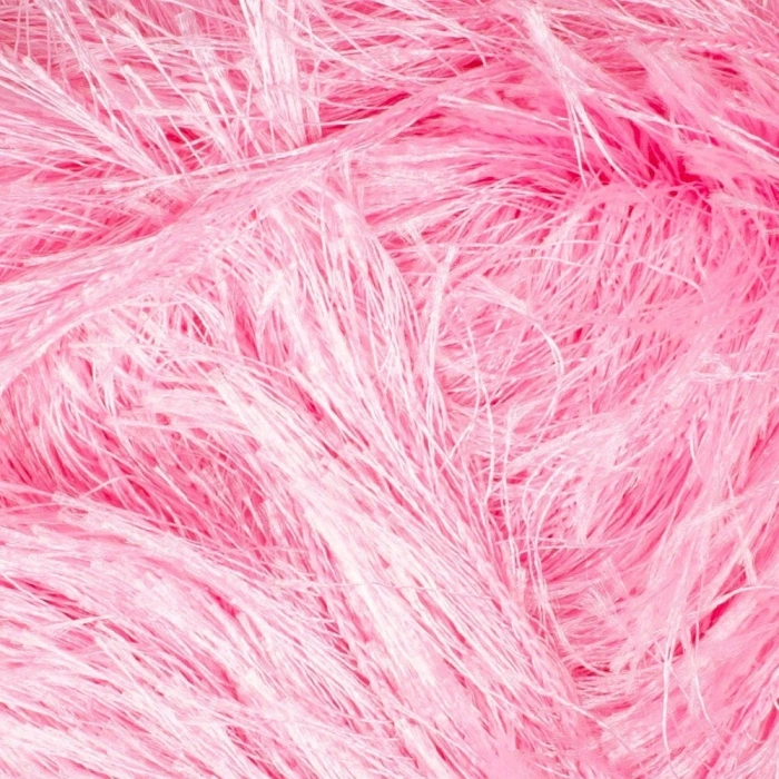 Leyloş Furry Pembe El Örgü İpi - Rf014 - 34049