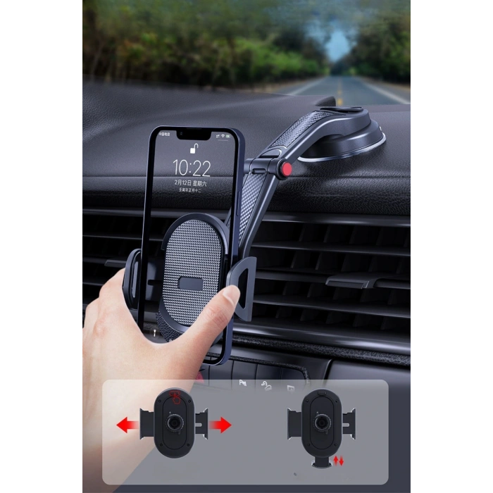 Leyloş Güçlü Vantuzlu Araç İçi Konsol Üstü Telefon Tutucu Aparat