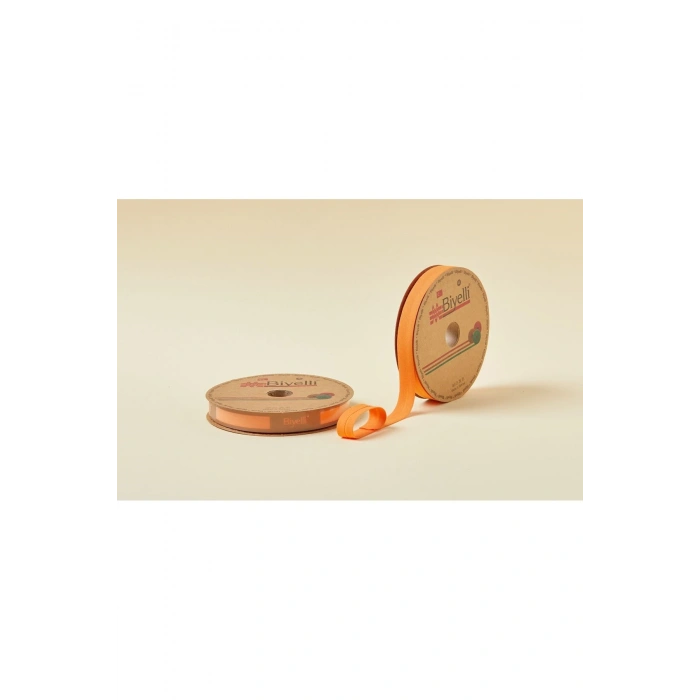 Leyloş Koton Katlı D15 Turuncu 2 Cm 25 Metre %65 Koton %35 Polyester