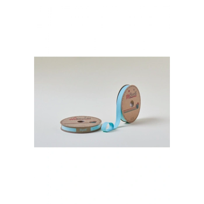 Leyloş Koton Katlı D49 Açık Turkuaz 2 Cm 25 Metre %65 Koton %35 Polyester