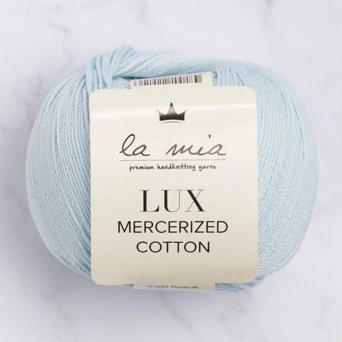 Leyloş Lux Mercerized Cotton Bebe Mavi El Örgü İpi - 79 - 33748