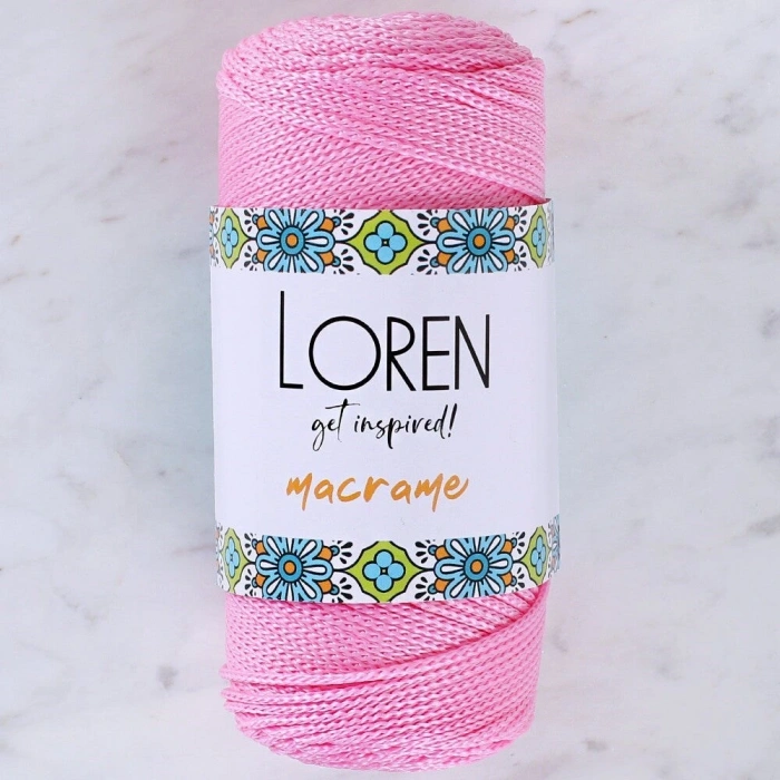 Leyloş Macrame Pembe El Örgü İpi - Rm 074 - 34332