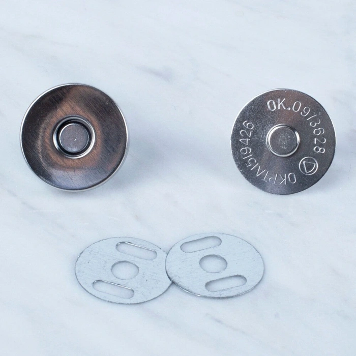 Leyloş Manyetik Gümüş Metal 5 Li Çıt Çıt Set