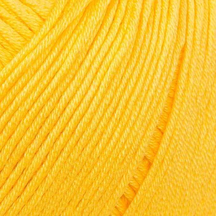 Leyloş Mercerized Cotton Hardal Sarısı El Örgü İpi - 181 - 33583