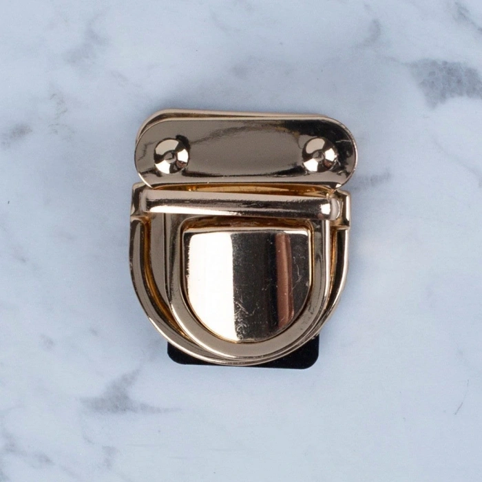 Leyloş Metal Çanta Kilidi Büyük Sarı