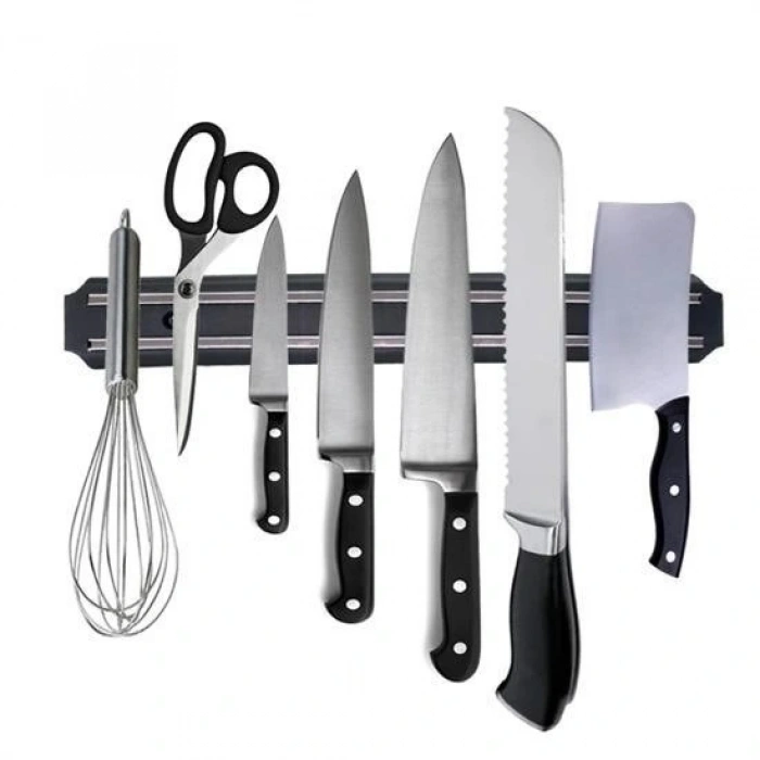 Leyloş Mıknatıslı Paslanmaz Duvar Bıçak Askısı Standı 33 Cm  Aparat