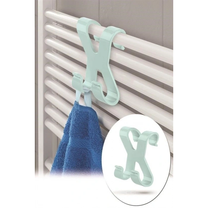Leyloş Mutfak Banyo Dolap Kapağına Takılan Meta Havlu Askılığı Aparatı