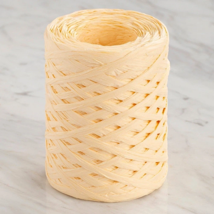Leyloş Natural Raffia 90 Gr Sarı Kağıt İp - 4