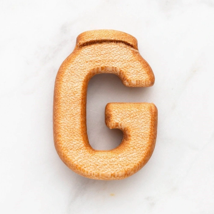 Leyloş Organik Ahşap Harf - Ğ