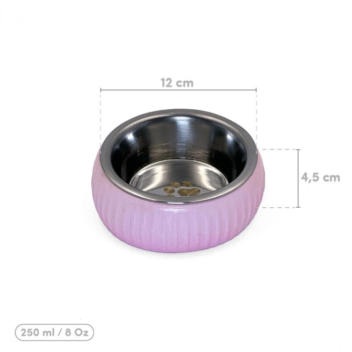 Leyloş Organik Seramik Mama Kabı Pembe