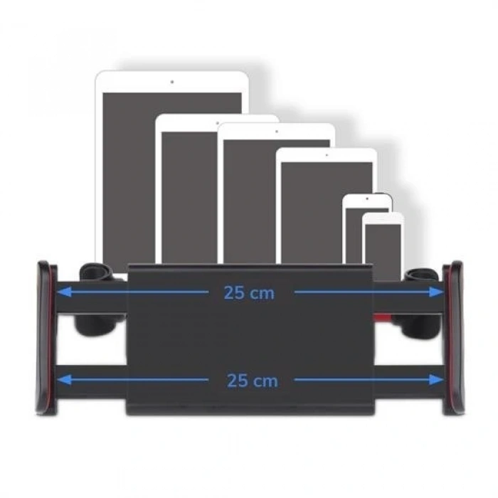 Leyloş Oto Koltuk Arkası Telefon Tablet Tutucu Ayarlanabilir 360 Derece Dönebilen Pratik Stand